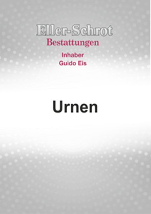 Urnen - Katalog